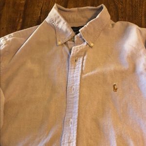 Polo Ralph Lauren purple button up long sleeve